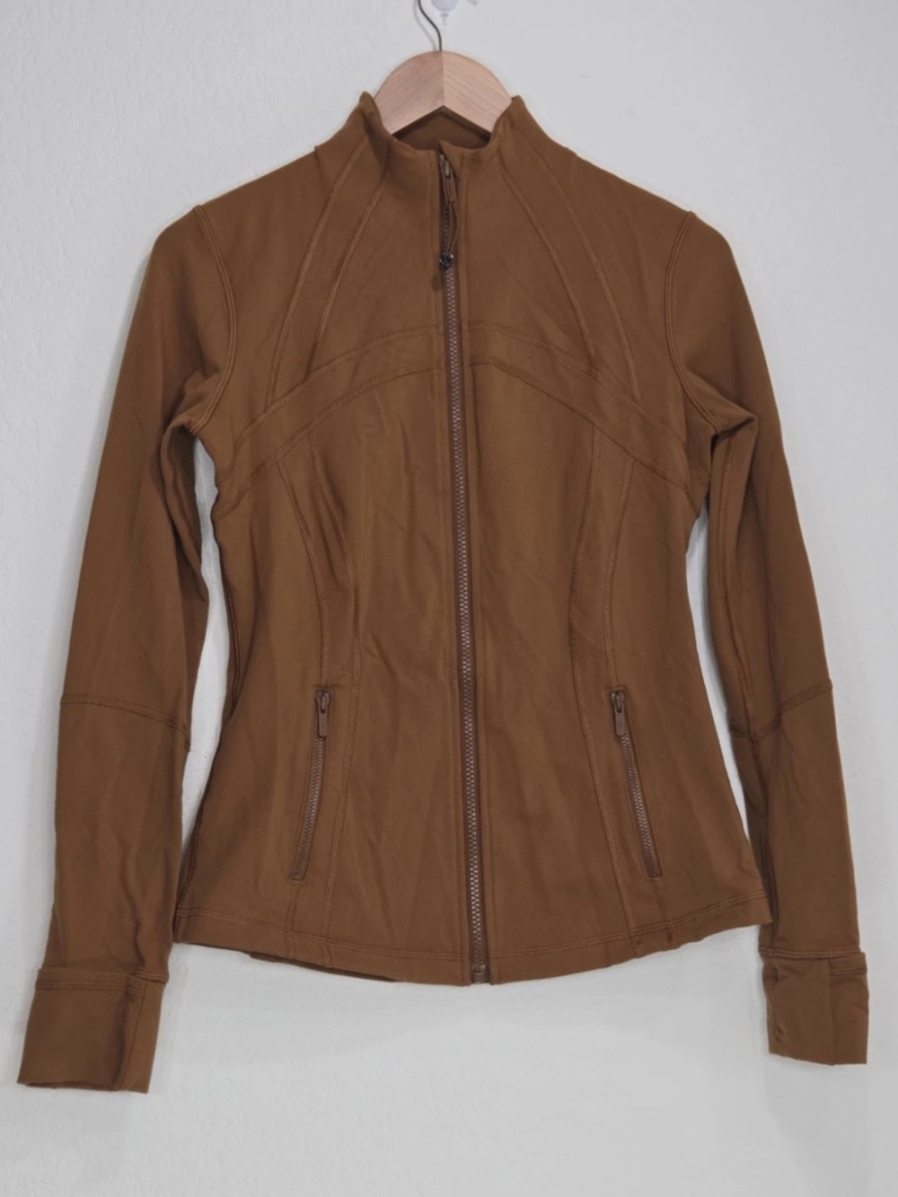 Lululemon Define Jacket Copper Brown Luon Size 8 Womens